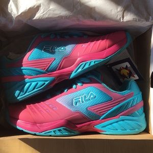 NWB FILA Athletic Shoes Pink and Blue 10.5